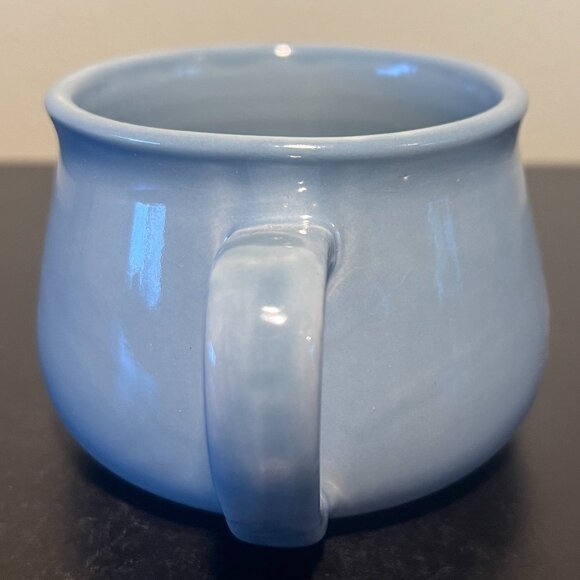 Handcrafted Pottery Glossy Glaze Robin Eggshell Blue Coffee / Soup Mug - Picture 4 of 6